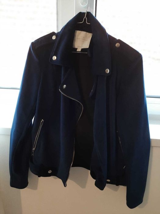 Casaco em veludo azul springfield
