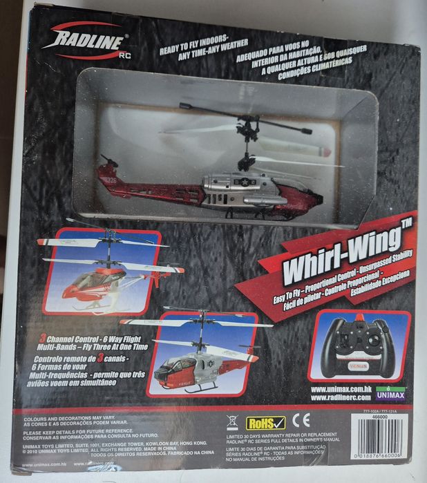 Elicoptero com comando novo