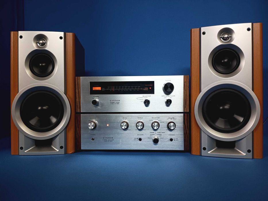 Pioneer SA-500 + TX-500 + colunas Sanyo SX-088