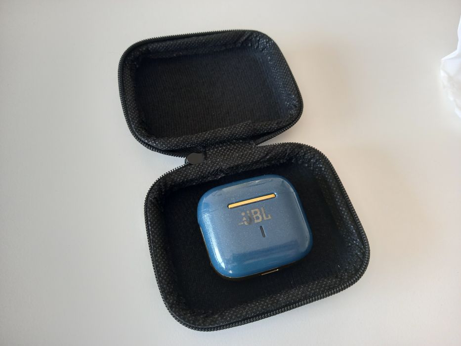 Auriculares Sem Fios wwJBL - Azul e Dourado