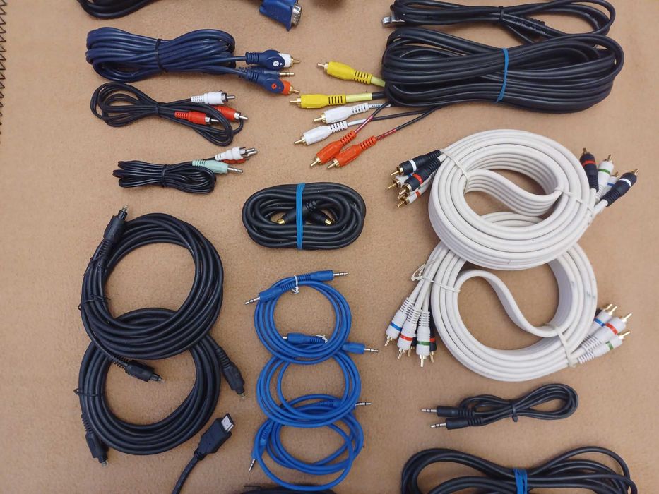 Кабелі Провода RCA HDMI DVI VGA MINI JACK 3.5 Оптичні аудіо ( -НОВІ- )