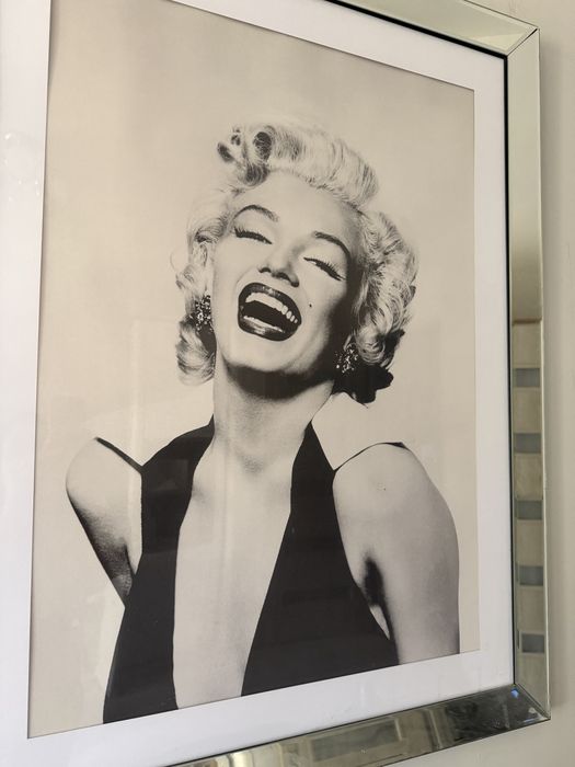 Duża ramka lustrzana z grafika Marilyn  Monroe