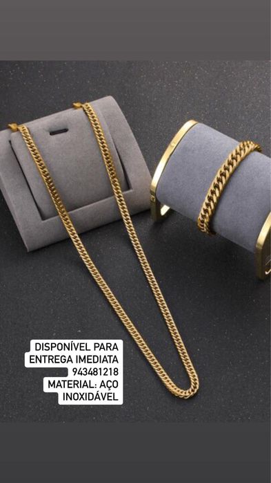 Conjunto masculino em aço inoxidável