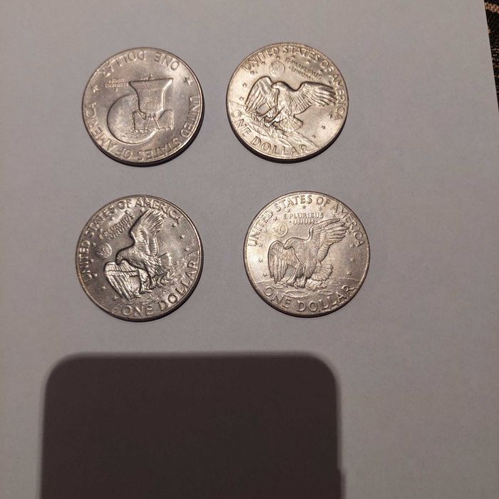Monety dolary USA  - łącznie 7 sztuk