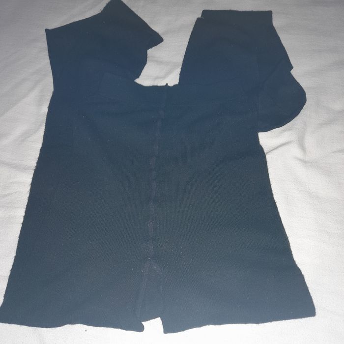 Meias em renda com faixas aderentes + Collans senhora malha fina L/XL