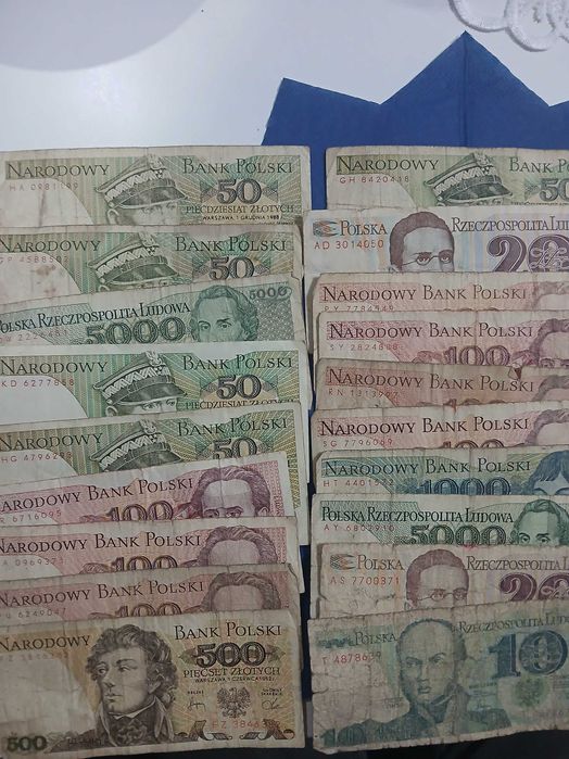 Sprzedam stare bankoty z PRL