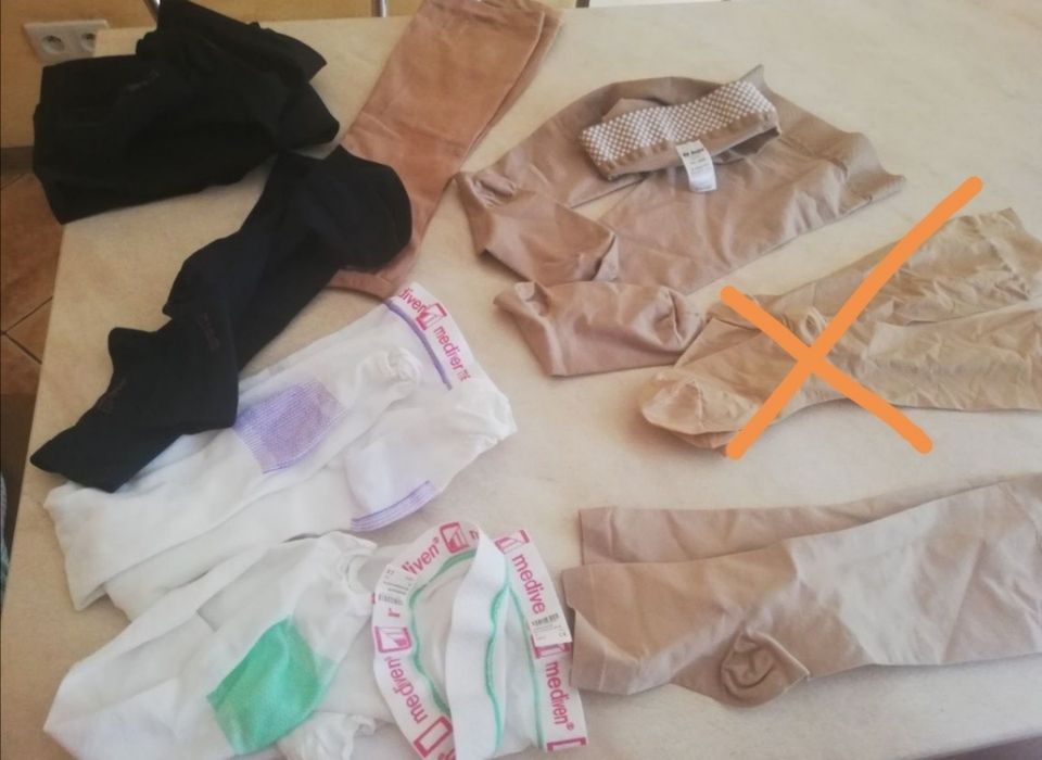 Pończochy podkolanówki uciskowe przeciwzakrzepowe