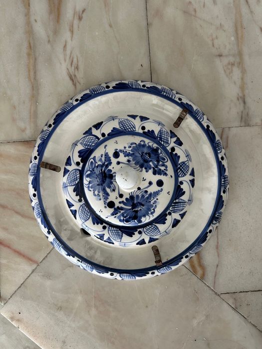 Candeeiro Tecto Porcelana