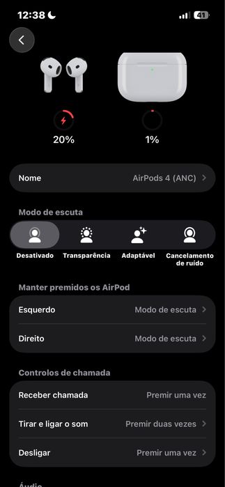 AirPods 4 (Anc) Novos+ Caixa completa