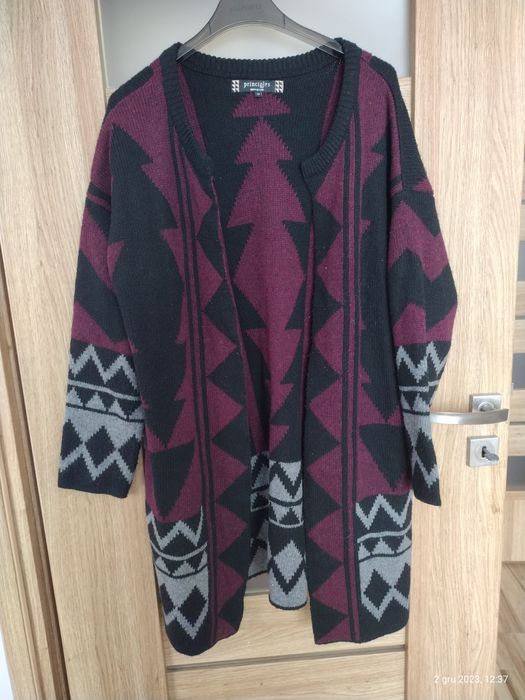 Kardigan długi sweter