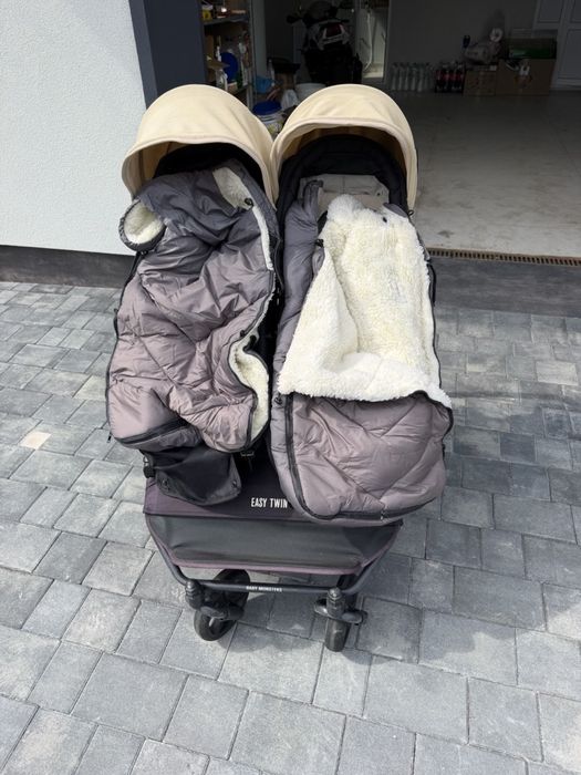 Коляска 2 в 1 для двійні Baby Monsters Easy Twin Light 3S