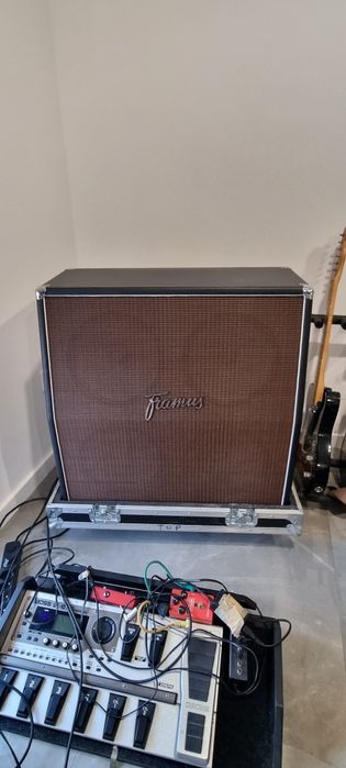 Coluna/Cabinet  Framus Dragon 4x12  vintage 30s + Flight case
