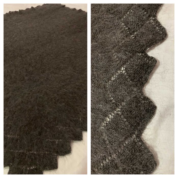 Большой оренбургский платок 115х130см. вес 500 гр