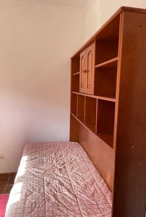 Conjunto Madeira Pinho Mel - Estúdio de quarto e Escrevaninha