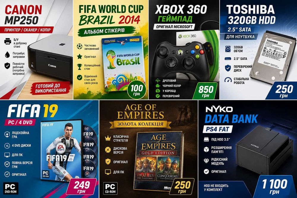 Оригінальний Xbox 360 геймпад Microsoft | Дротовий | Чорний | У коробці