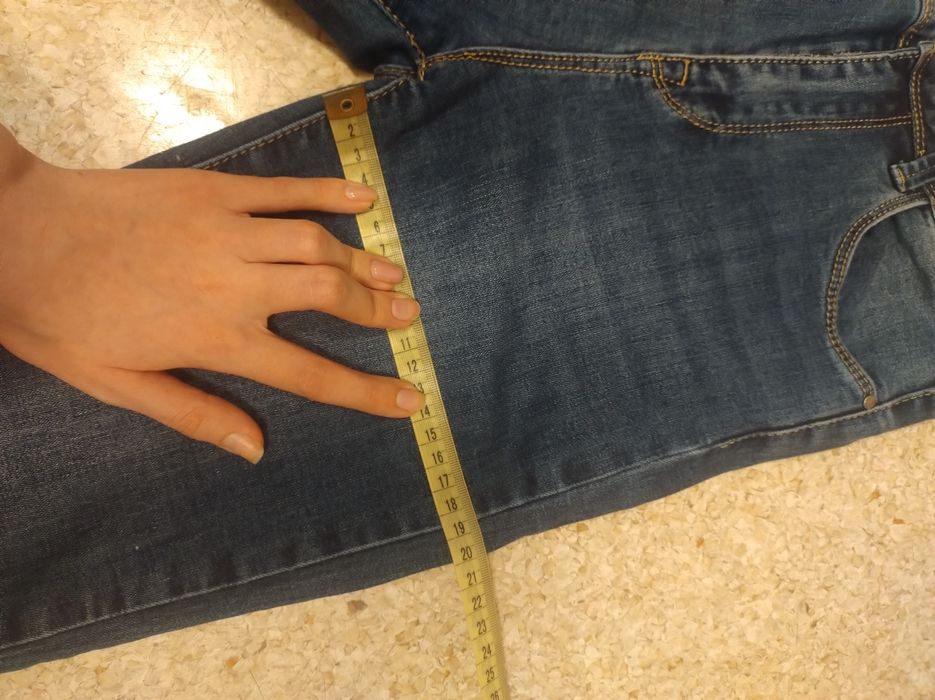 Jeansy rurki skinny dopasowane z wysokim stanem basic klasyczne przyle
