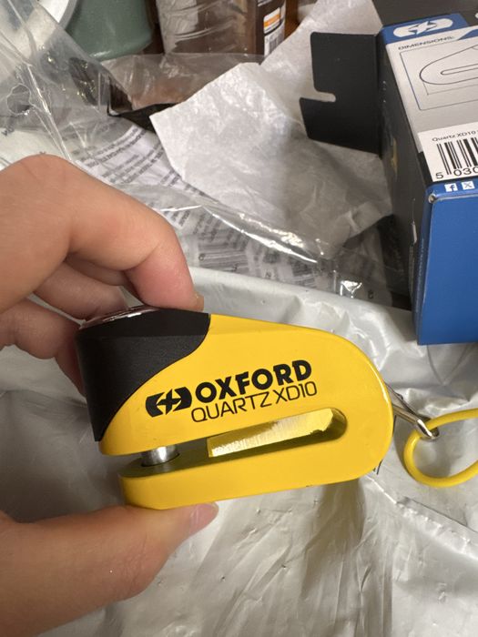 NOVO Cadeado Mota Oxford Trava de disco Quartz XD10 10 mm