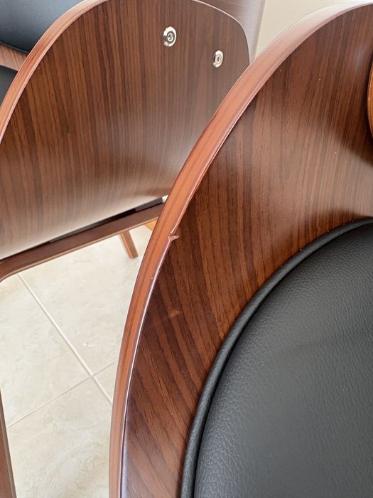 2 Cadeiras nordicas estofadas