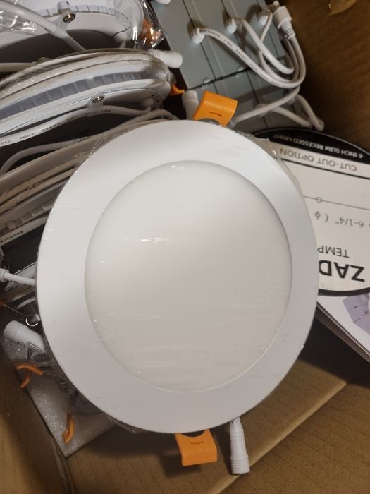 LED lampa sufitowa 6" 1050lm 12W zasilanie 120VAC 12 sztuk