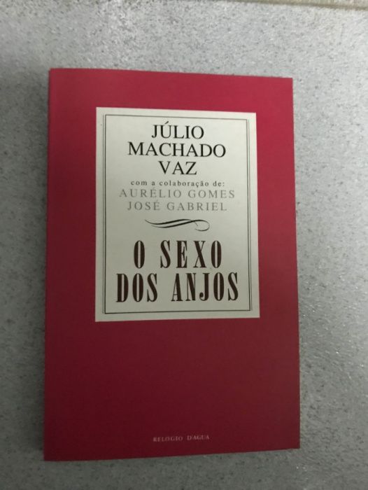 Livro O Sexo dos Anjos de Júlio Machado Vaz