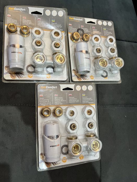 ZESTAW PRZYŁĄCZENIOWY KĄTOWY  grzejnik typu V pex i cu