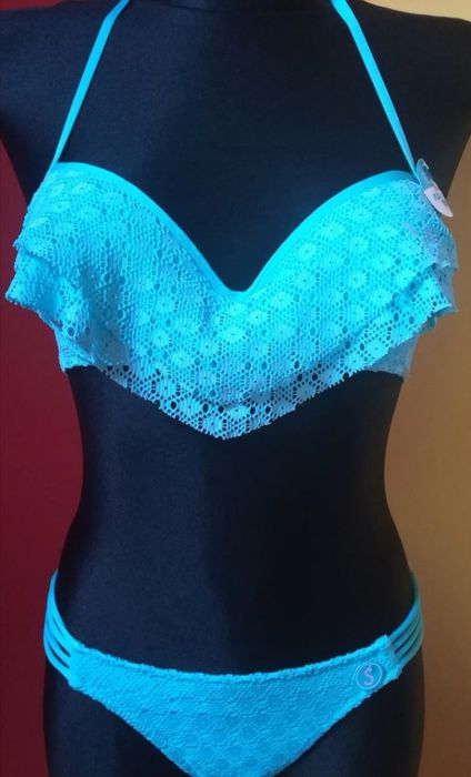Strój kąpielowy bikini koronka