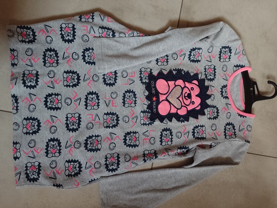 Sukienka dzianinowa 122/128 bombka