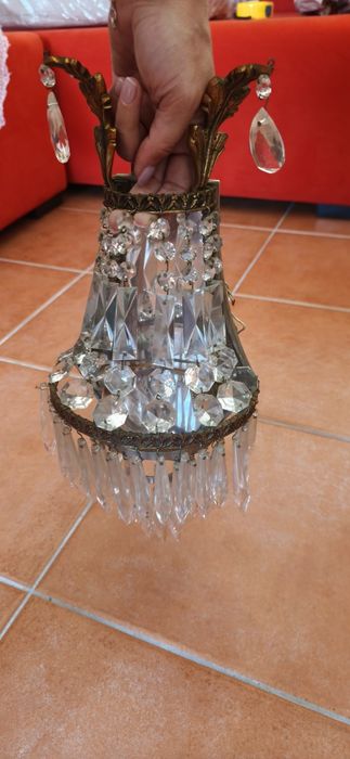 Lustre de teto com 2 apliques de parede