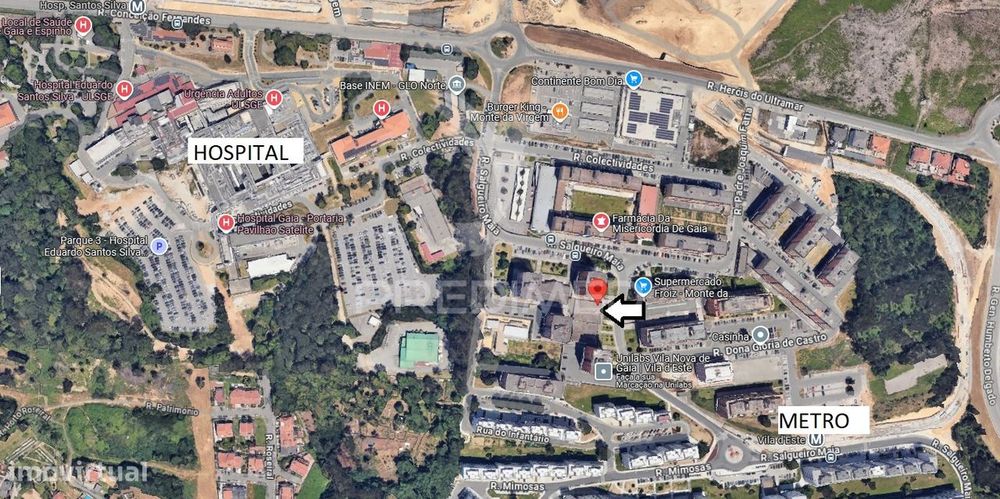 Lugares de Garagem ao Hospital de Gaia  e Metro