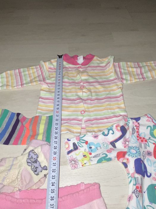 Zestaw body rajstopy skarpetki kaftanik 62