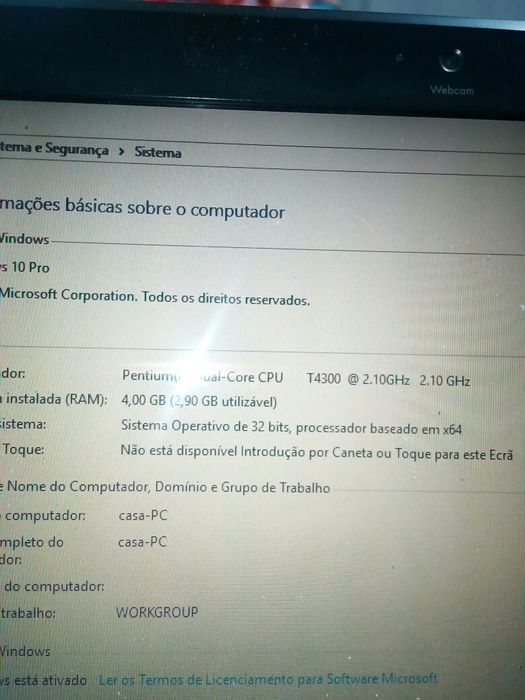 Hp compag CQ61 com w10 é ler