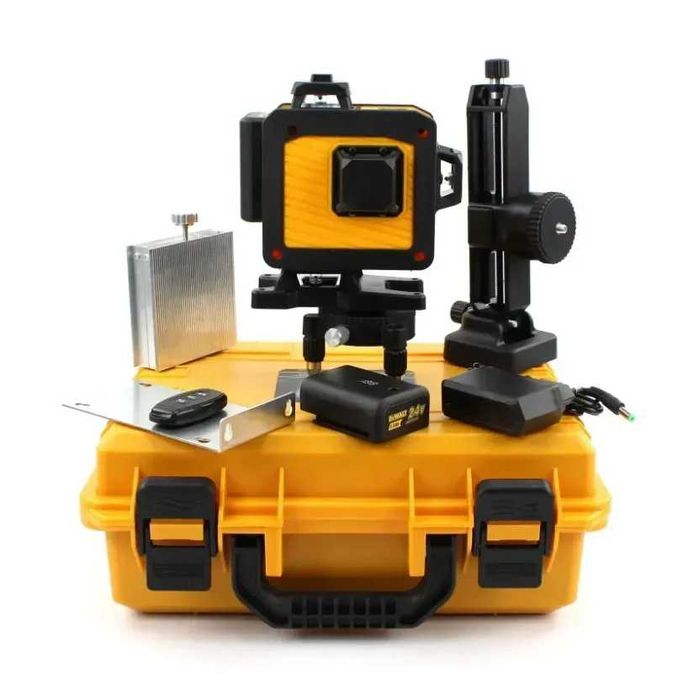 Лазерний рівень DeWalt 3D 24В 5Ач, 12 ліній зелений промінь арт. 1869