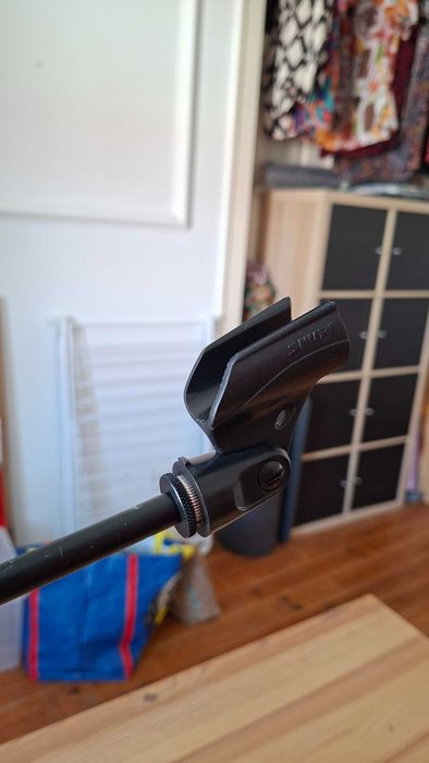 2x tripé de microfone K&M 259 com braço, meia altura