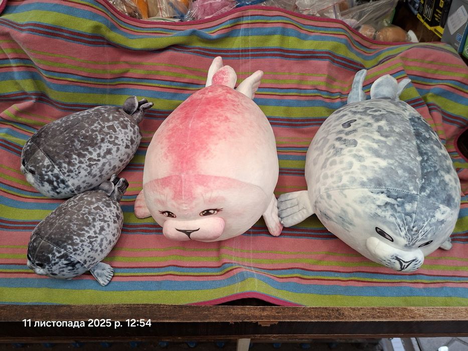 Тюлень и 4 тюленята 40 см мягкая игрушка