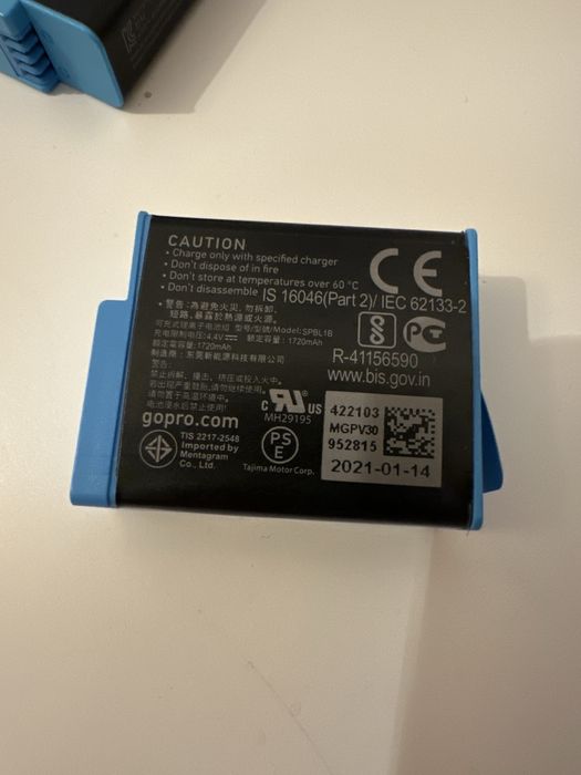 Bateria gopro9, 10 e 11