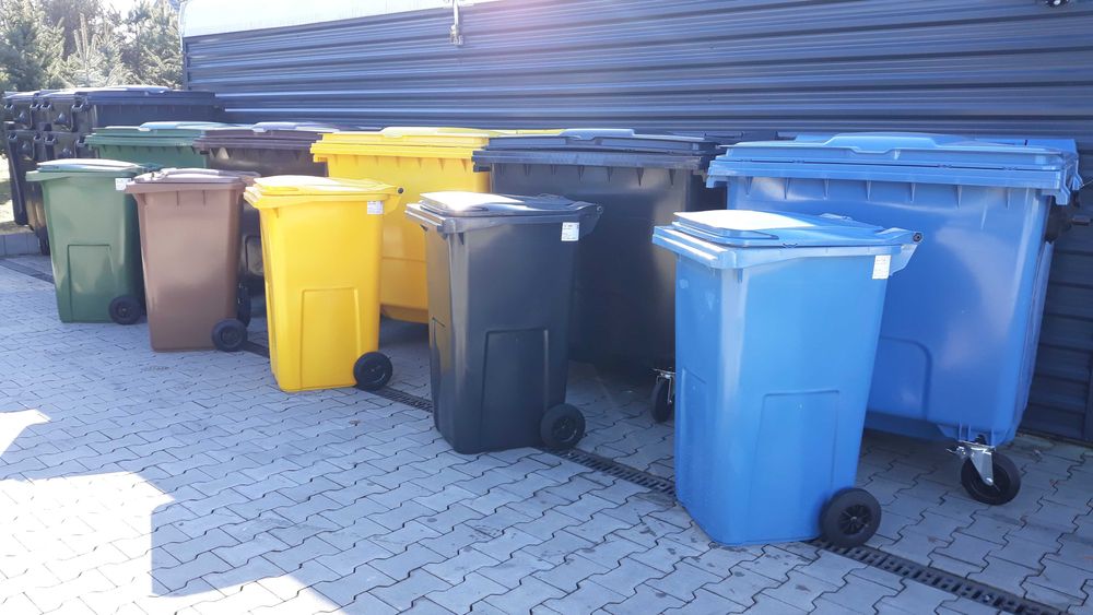 Pojemnik na odpady 1100 L NOWY kosz na śmieci kontener FV23% KOLORY