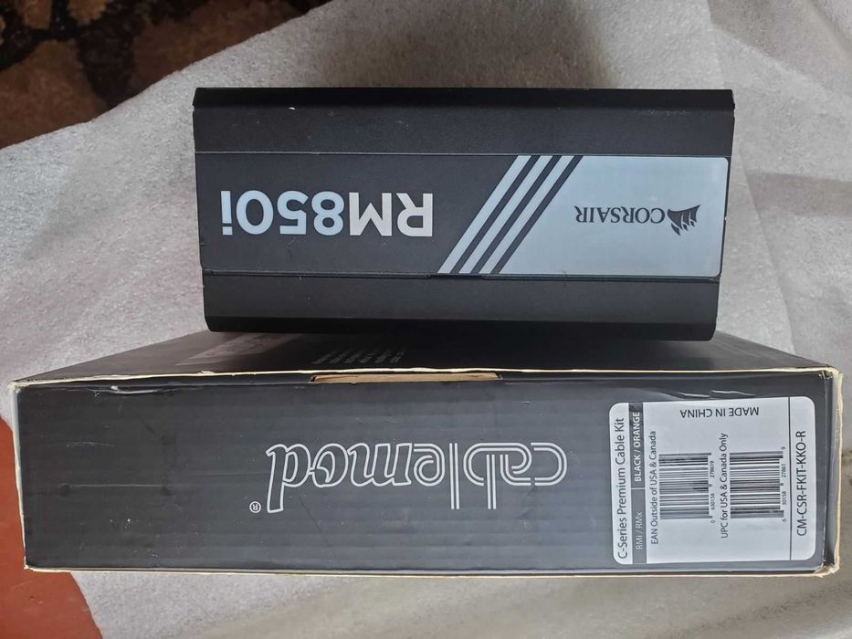 модульні кабеля - Premium Cable Kit + Corsair RM850i (згорів)