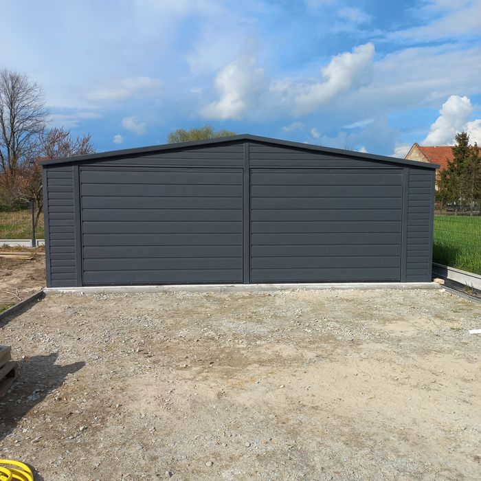 Garaż blaszany 6x6 (dowolne wymiary pomiar montaż Konstrukcja profil