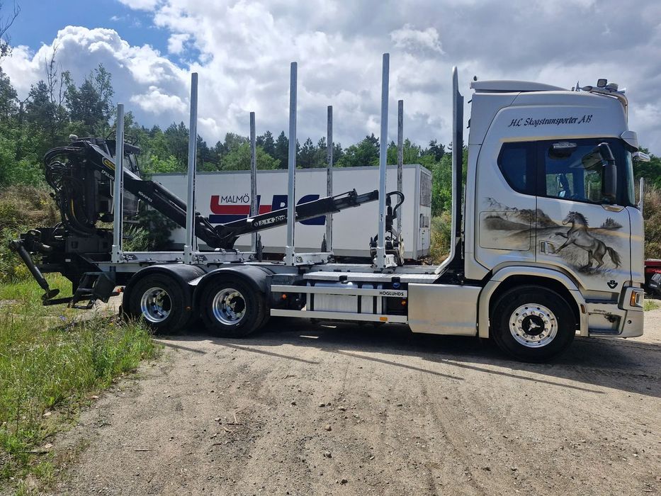 Scania R650  Scania R650  2019 Epsilon m12 9.6m m drewna lasu 6x4