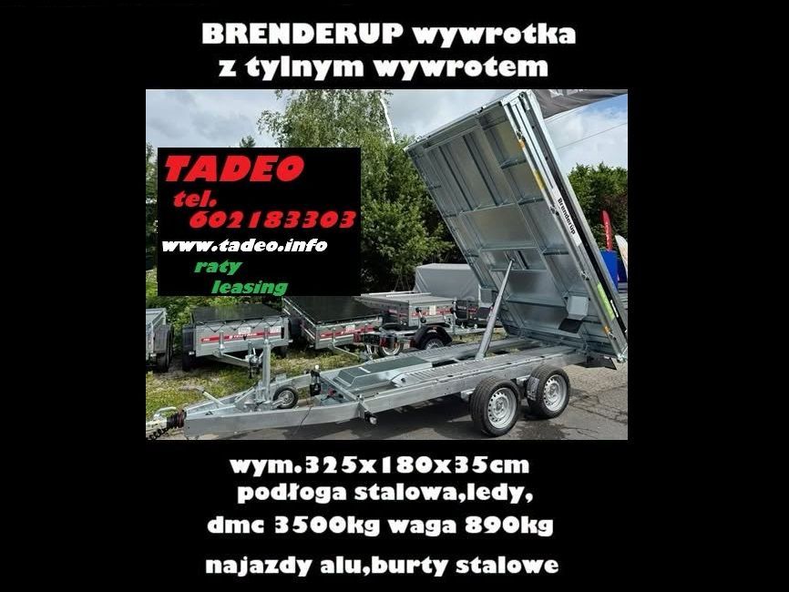 Brenderup kiper tylny BT5325STB3500 BT5325  5325 kiper tylny 325x180x35 DMC do 3500 kg