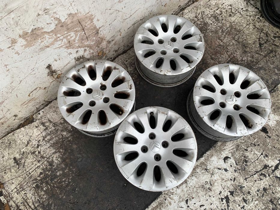 Felgi Aluminiowe Alufelgi Alusy 15" 4x108 6Jx15 ET65 Citroen C2 C3 C4