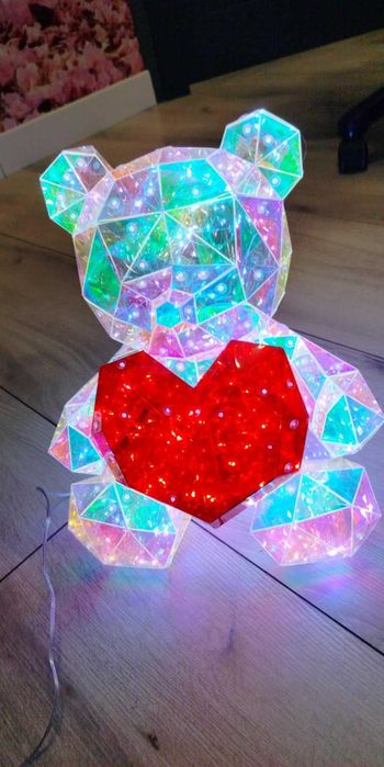 lampka nocna led miś świecący prezent pomysł na prezent dzień  kobiet.