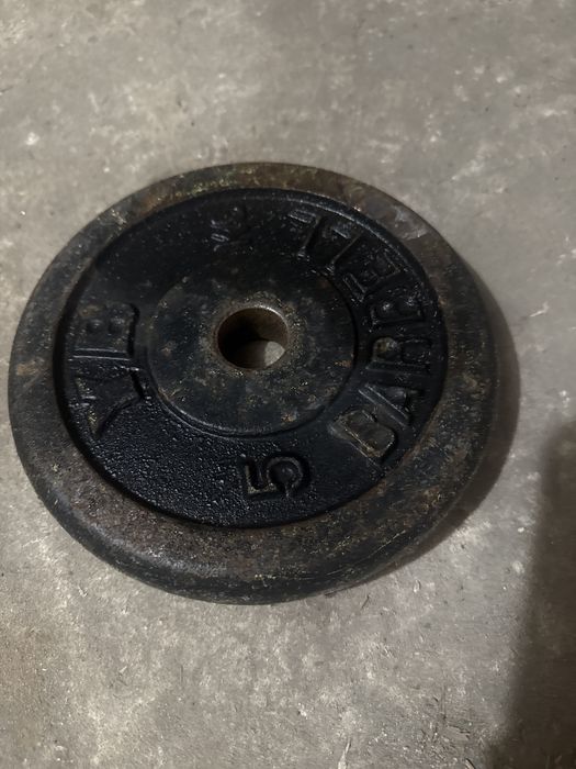 Krążek 5 kg BARBELL uzywany