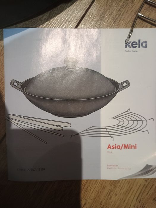 Kela wok żeliwny 36 cm 4.5l Opis