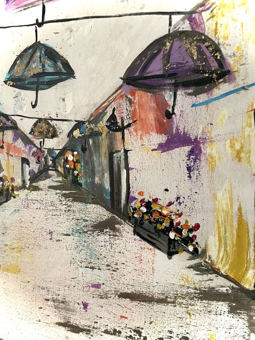 Cores suspensas-Águeda  Pintura acrilica