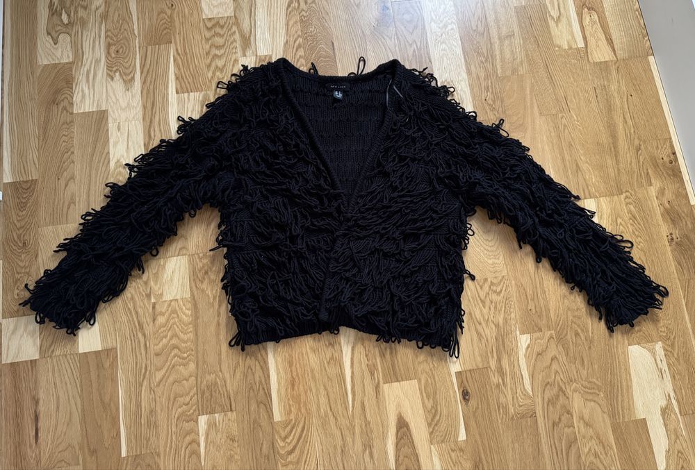 Kudłaty sweter frędzelki New Look r. S