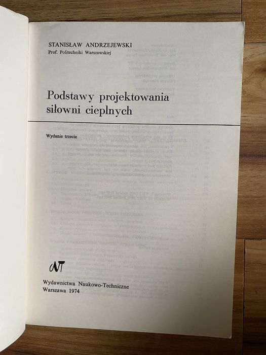 Podstawy projektowania siłowni cieplnych Stanisław  Andrzejewski