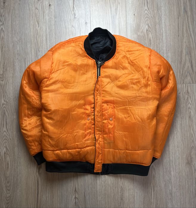 MA1 Vintage 90’s Ocieplany Dwustronny Ocieplany Bomber Bomberka