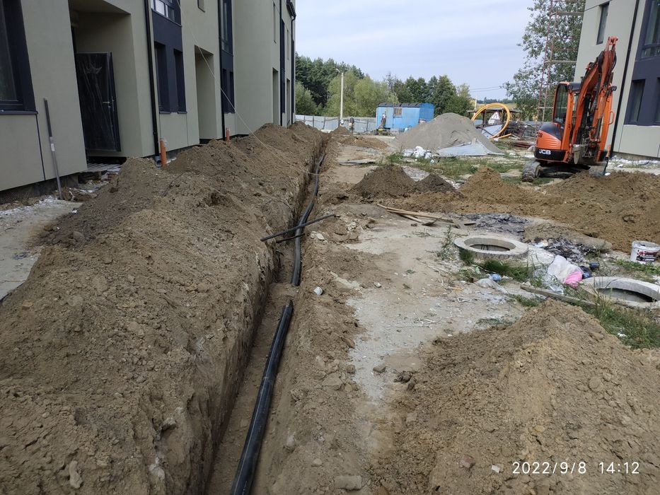 Послуги оренда міні екскаватора,септик екскаватор, каналізація підключ