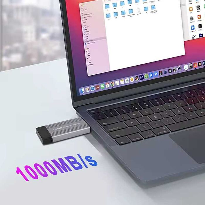 Корпус для зовнішнього SSD накопичувача M.2 NVME 2230/2242 Кейс|Бокс